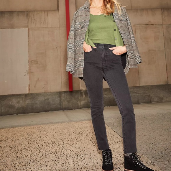 Madewell W28 stretchy ankle jeans Stovepipe Jeans in Banberry Wash: Raw Edition - Picture 11 of 11